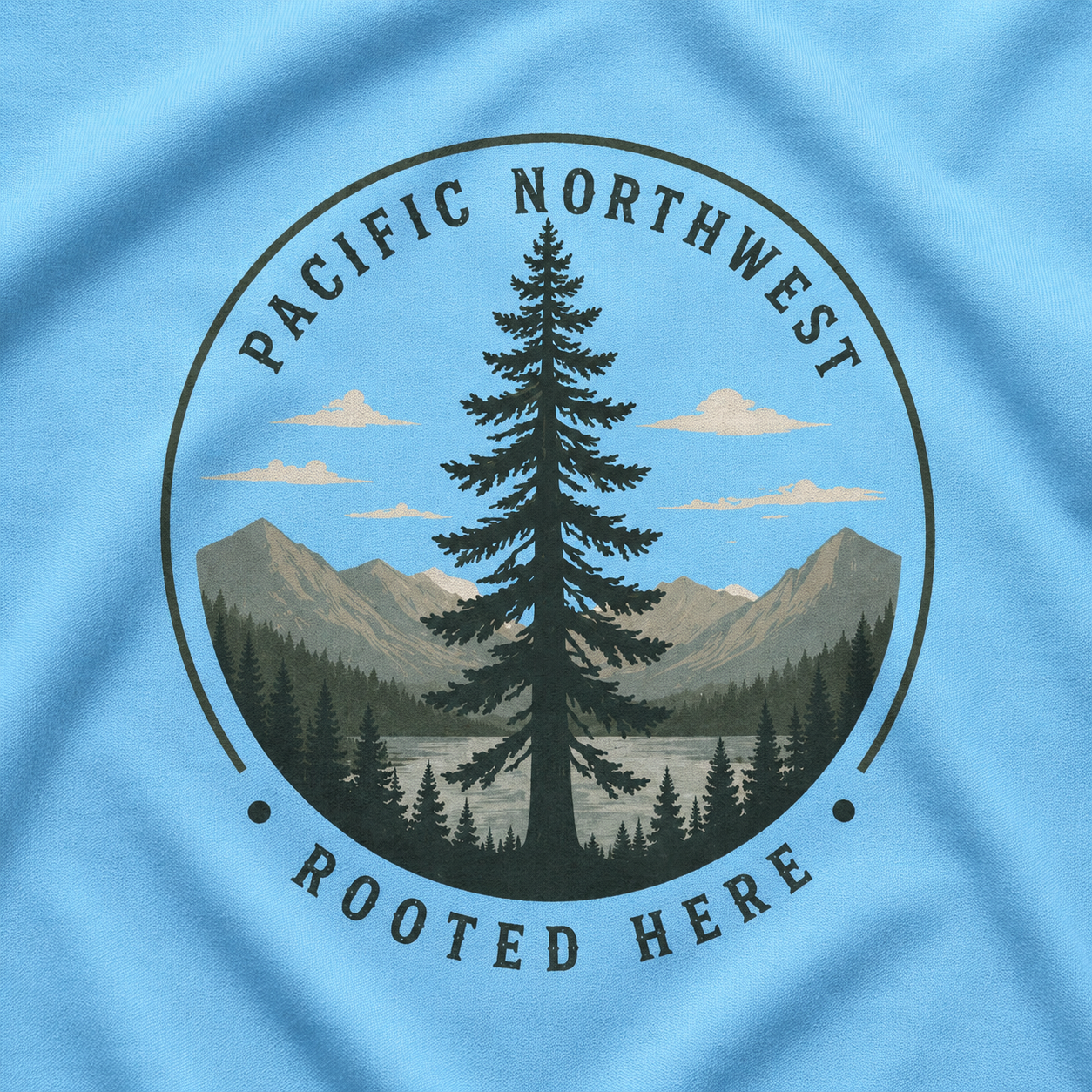 Pacific Northwest Tree T‑Shirt — “Rooted Here” Tee