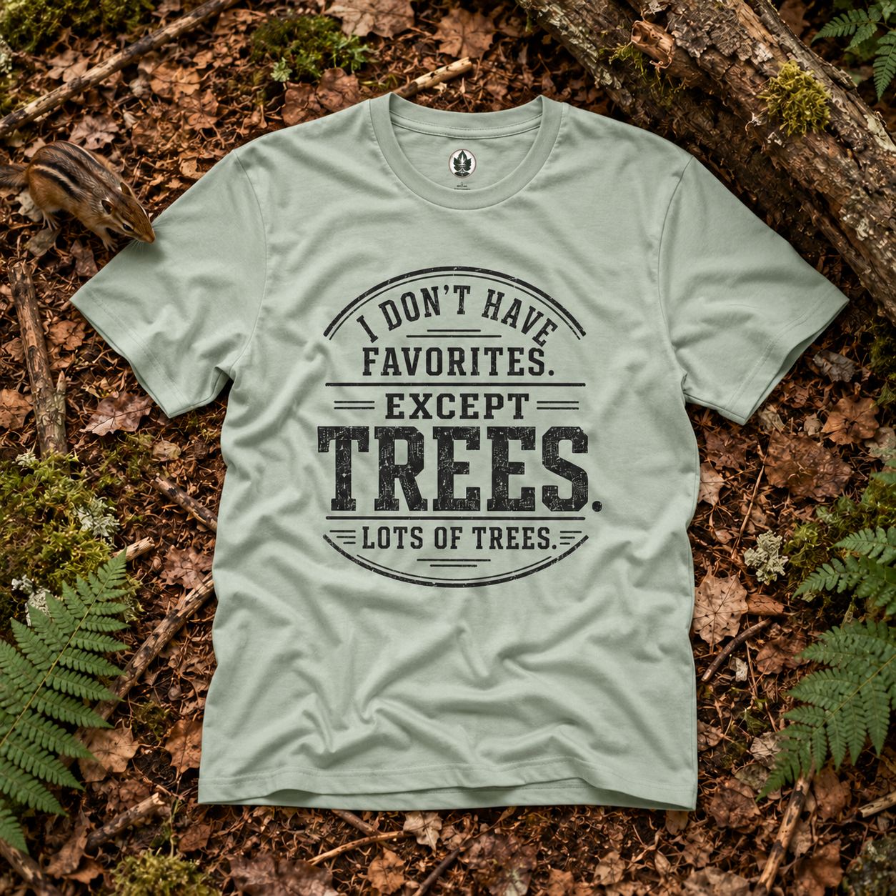 I Don't Have Favorites. Except Trees. Lots of Trees T‑Shirt