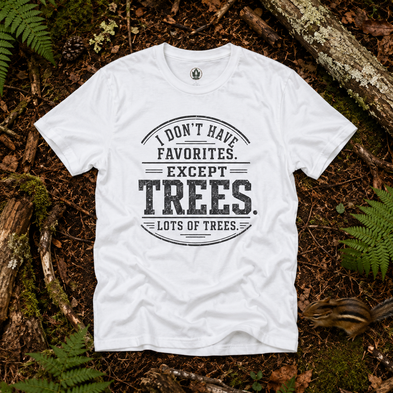 I Don't Have Favorites. Except Trees. Lots of Trees T‑Shirt