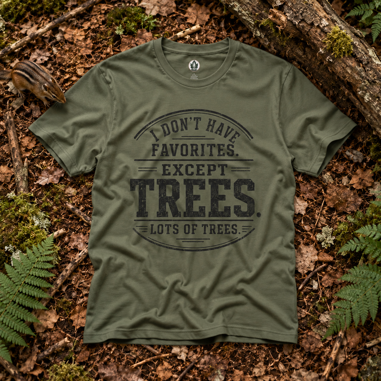 I Don't Have Favorites. Except Trees. Lots of Trees T‑Shirt