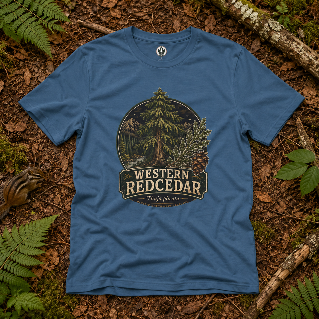 Western Redcedar, Thuja plicata Pacific Northwest Heritage T‑Shirt