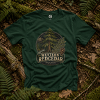 Western Redcedar, Thuja plicata Pacific Northwest Heritage T‑Shirt