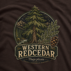 Western Redcedar, Thuja plicata Pacific Northwest Heritage T‑Shirt