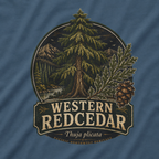 Western Redcedar, Thuja plicata Pacific Northwest Heritage T‑Shirt