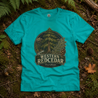 Western Redcedar, Thuja plicata Pacific Northwest Heritage T‑Shirt