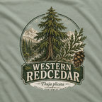 Western Redcedar, Thuja plicata Pacific Northwest Heritage T‑Shirt