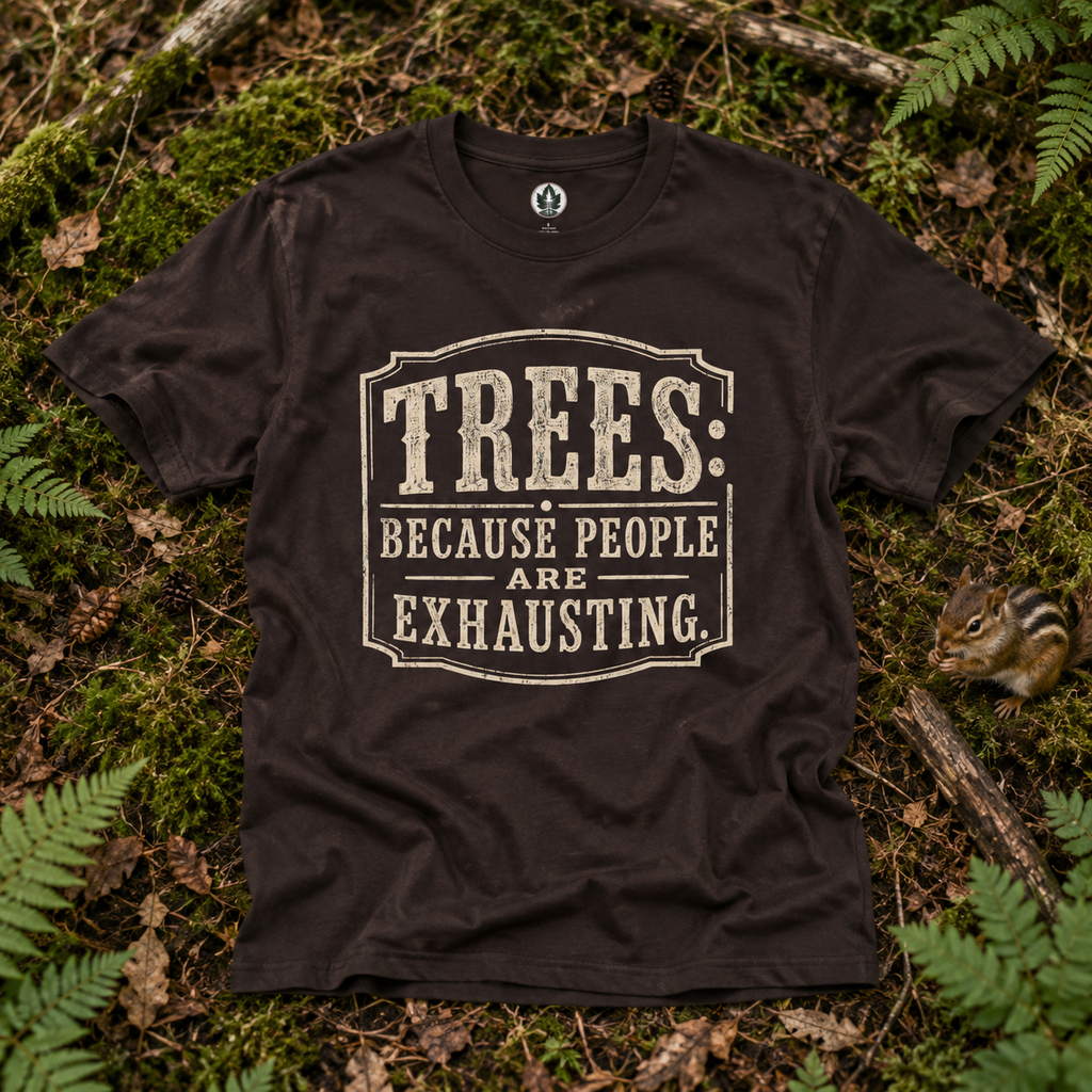 Trees: Because People are Exhausting T‑Shirt