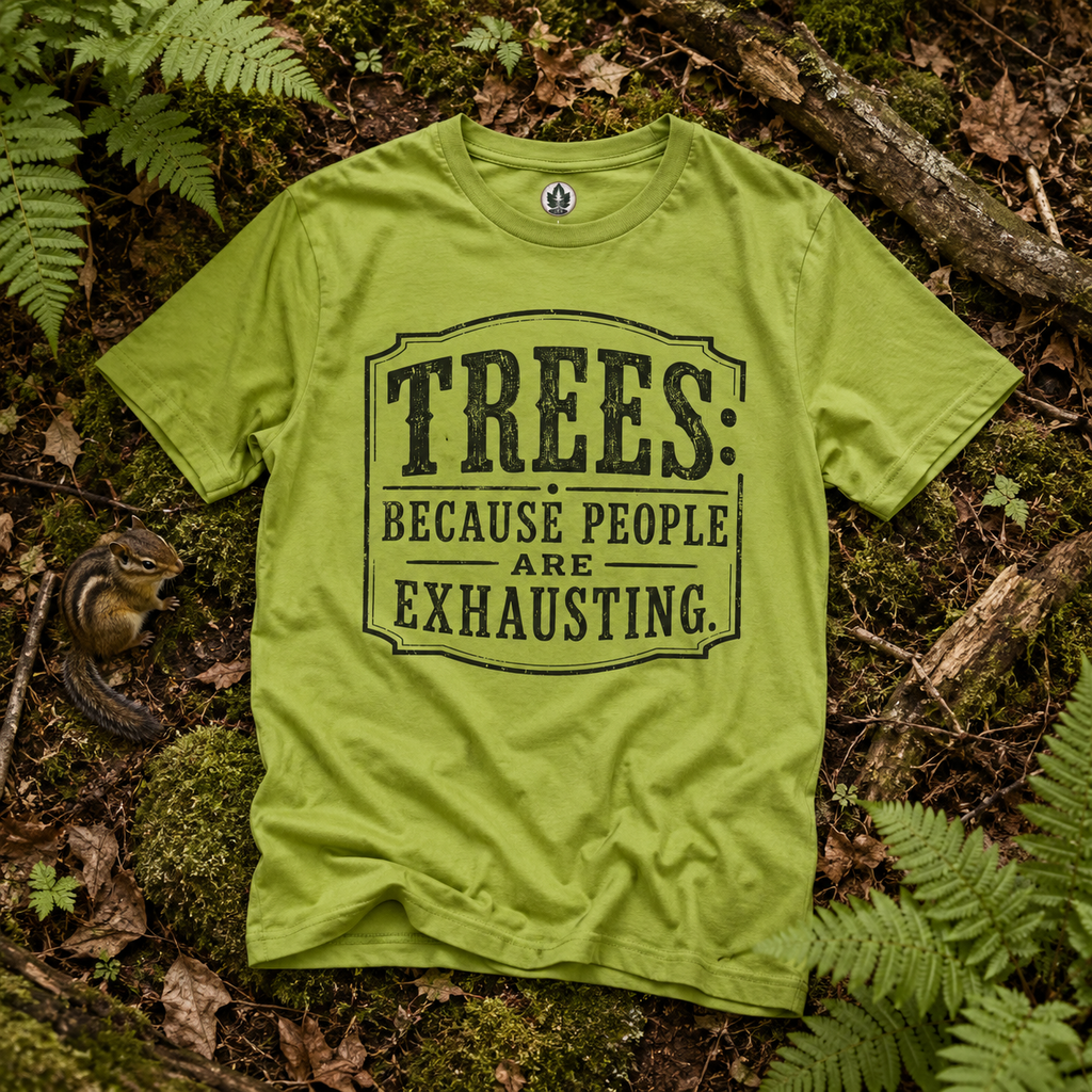 Trees: Because People are Exhausting T‑Shirt