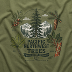 Pacific Northwest Trees, Mossy, Moody, Superior T‑Shirt