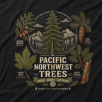 Pacific Northwest Trees, Mossy, Moody, Superior T‑Shirt