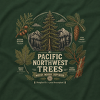 Pacific Northwest Trees, Mossy, Moody, Superior T‑Shirt