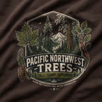 Pacific Northwest Trees, Tall, Damp, Superior T‑Shirt