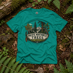 Pacific Northwest Trees, Tall, Damp, Superior T‑Shirt