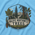 Pacific Northwest Trees, Tall, Damp, Superior T‑Shirt