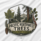 Pacific Northwest Trees, Tall, Damp, Superior T‑Shirt
