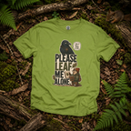 Please Leaf Me Alone (This is Why I Work Alone) Version 2 T‑Shirt