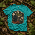 Please Leaf Me Alone (This is Why I Work Alone) Version 3 T‑Shirt