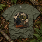 Please Leaf Me Alone (This is Why I Work Alone) Version 3 T‑Shirt