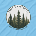Pacific Northwest Tree T‑Shirt - "Rooted - Resilient - Real"