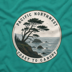 Pacific Northwest Tree T‑Shirt — “Coast to Canopy” Tee