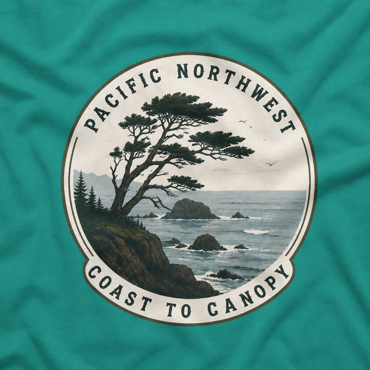 Pacific Northwest Tree T‑Shirt — “Coast to Canopy” Tee