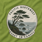 Pacific Northwest Tree T‑Shirt — “Coast to Canopy” Tee