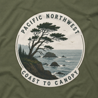 Pacific Northwest Tree T‑Shirt — “Coast to Canopy” Tee
