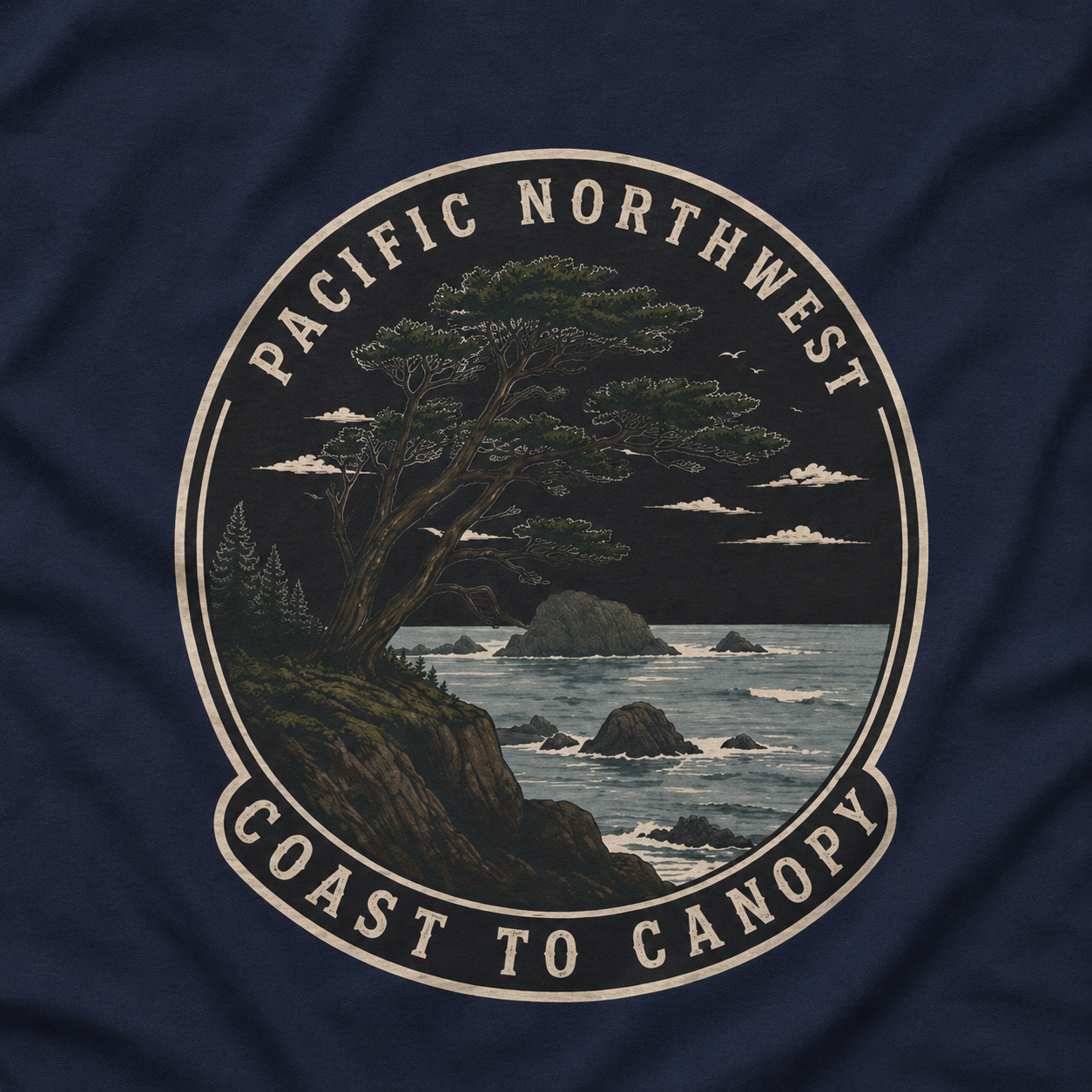Pacific Northwest Tree T‑Shirt — “Coast to Canopy” Tee