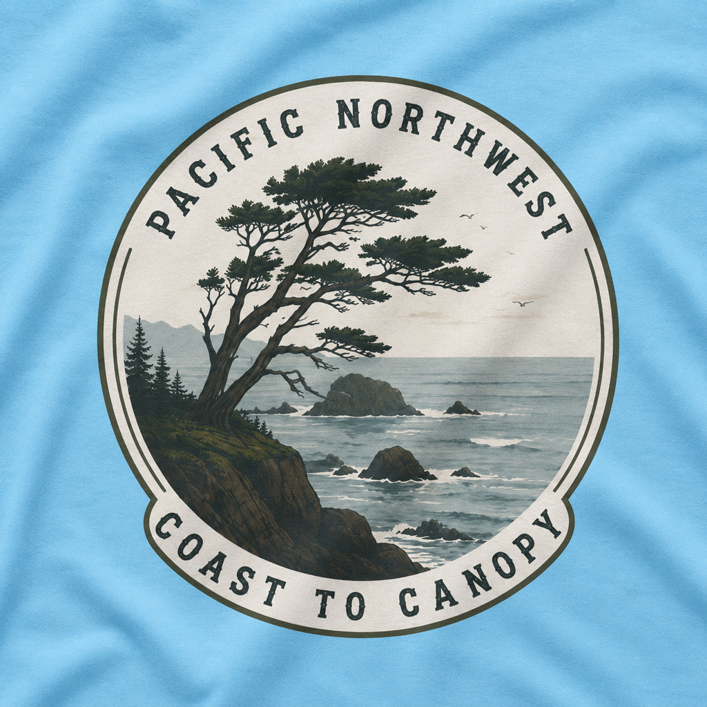 Pacific Northwest Tree T‑Shirt — “Coast to Canopy” Tee