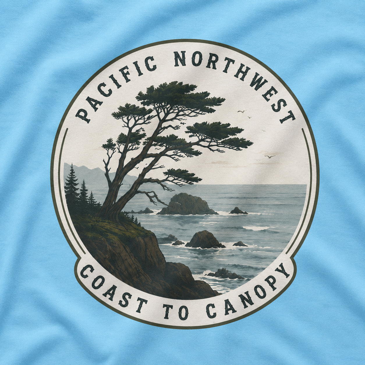 Pacific Northwest Tree T‑Shirt — “Coast to Canopy” Tee