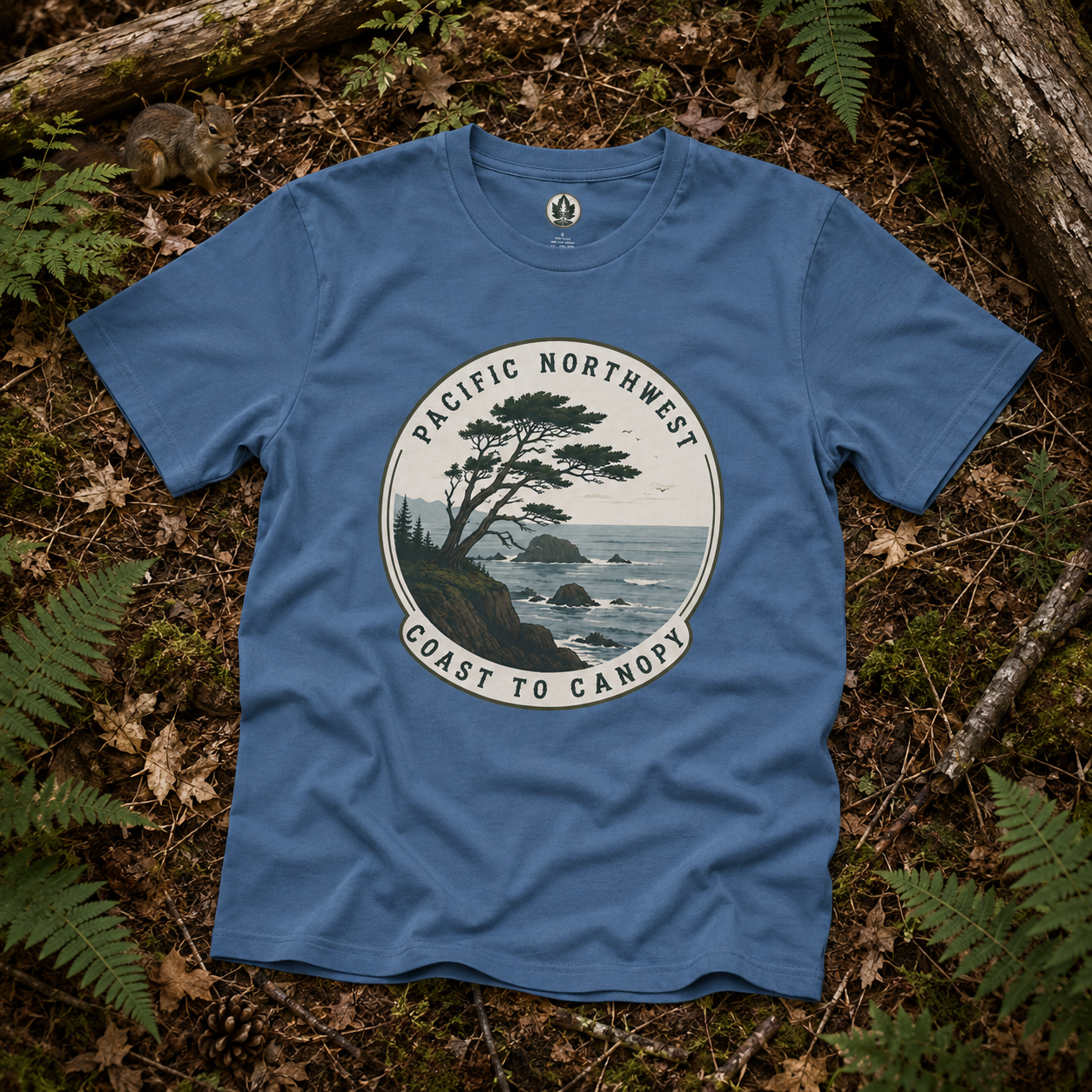 Pacific Northwest Tree T‑Shirt — “Coast to Canopy” Tee
