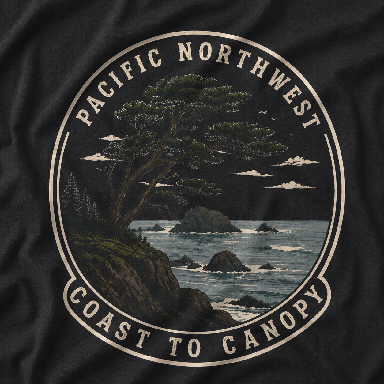 Pacific Northwest Tree T‑Shirt — “Coast to Canopy” Tee