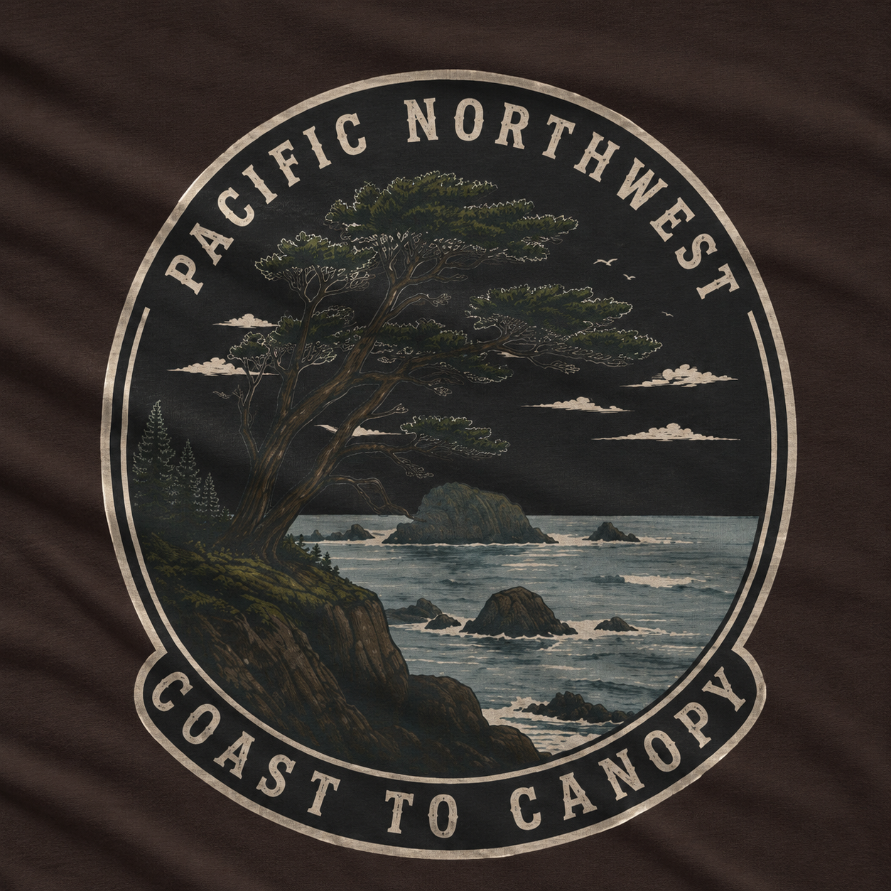 Pacific Northwest Tree T‑Shirt — “Coast to Canopy” Tee