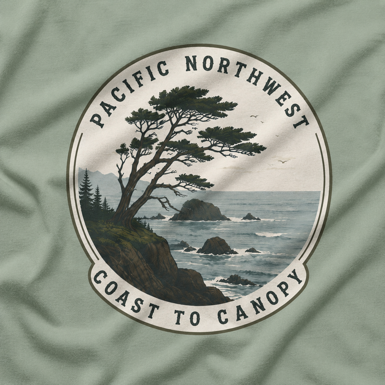 Pacific Northwest Tree T‑Shirt — “Coast to Canopy” Tee