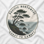 Pacific Northwest Tree T‑Shirt — “Coast to Canopy” Tee