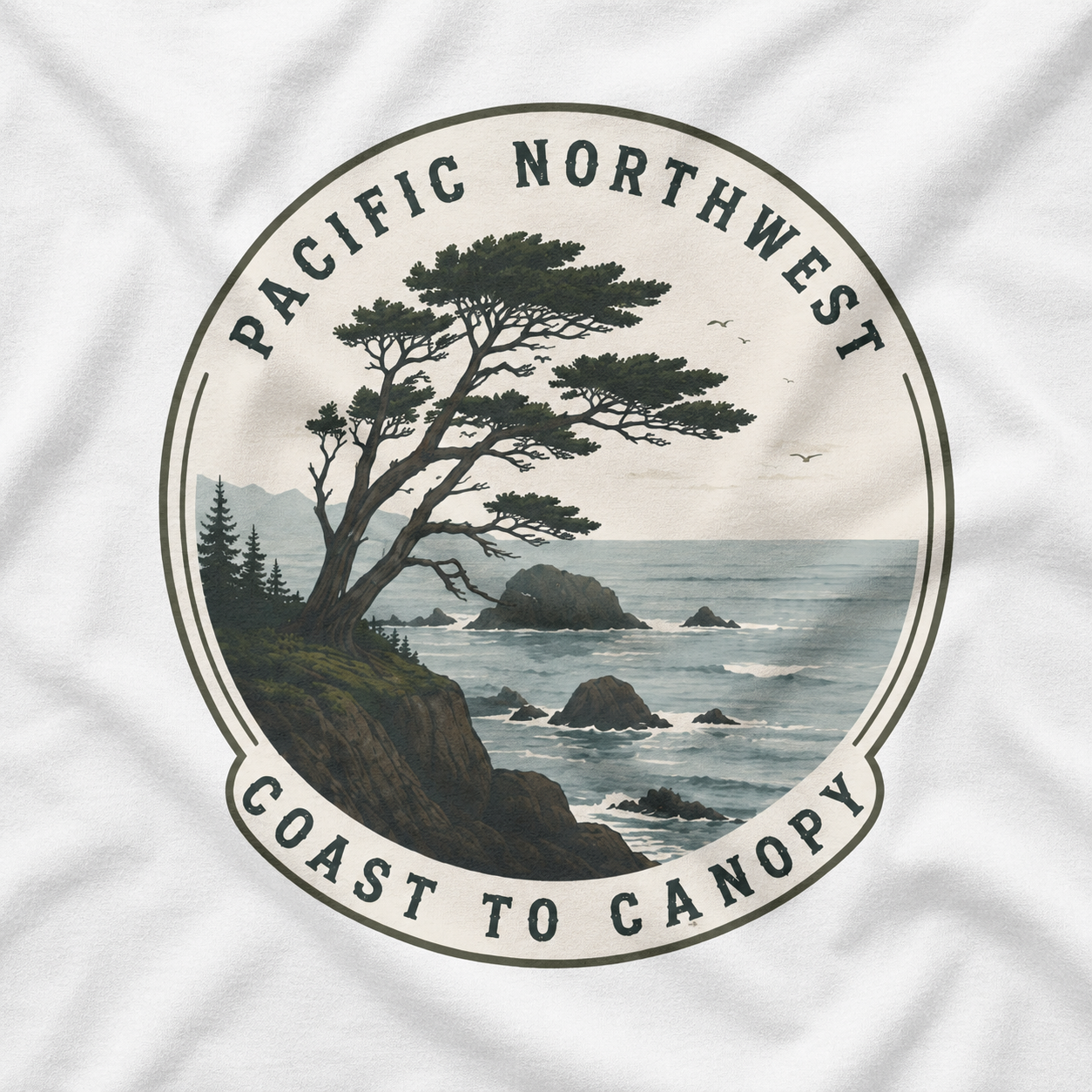 Pacific Northwest Tree T‑Shirt — “Coast to Canopy” Tee