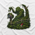 Kudzu Vine Monster with Garden Gnome Version 1 T‑Shirt
