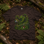 Kudzu Vine Monster with Garden Gnome Version 1 T‑Shirt