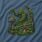 Kudzu Vine Monster with Garden Gnome Version 1 T‑Shirt