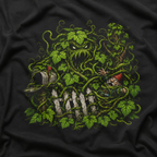 Kudzu Vine Monster with Garden Gnome Version 3 T‑Shirt