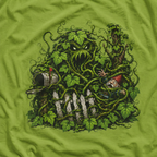 Kudzu Vine Monster with Garden Gnome Version 3 T‑Shirt