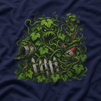 Kudzu Vine Monster with Garden Gnome Version 3 T‑Shirt