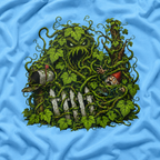 Kudzu Vine Monster with Garden Gnome Version 3 T‑Shirt