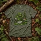 Kudzu Vine Monster with Garden Gnome Version 3 T‑Shirt