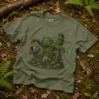 Kudzu Vine Monster with Garden Gnome Version 2 T‑Shirt