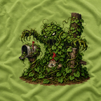 Kudzu Vine Monster with Garden Gnome Version 2 T‑Shirt
