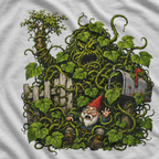 Kudzu Vine Monster with Garden Gnome Version 4 T‑Shirt