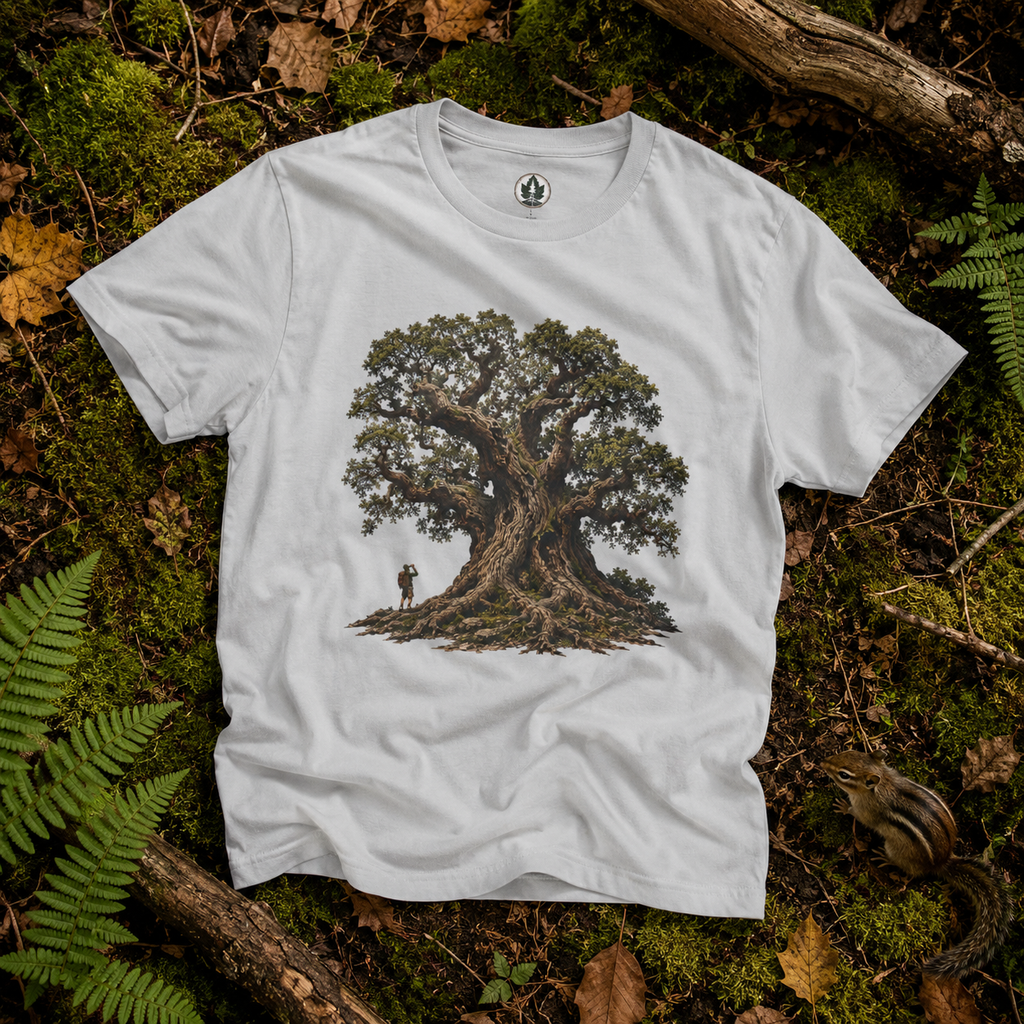 Looking up at Giant Tree Version Two T‑Shirt