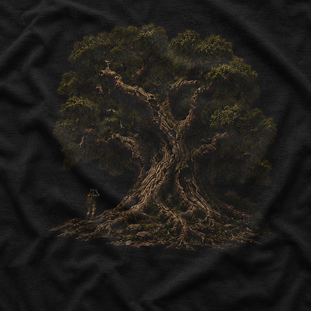 Looking up at Giant Tree Version Two T‑Shirt