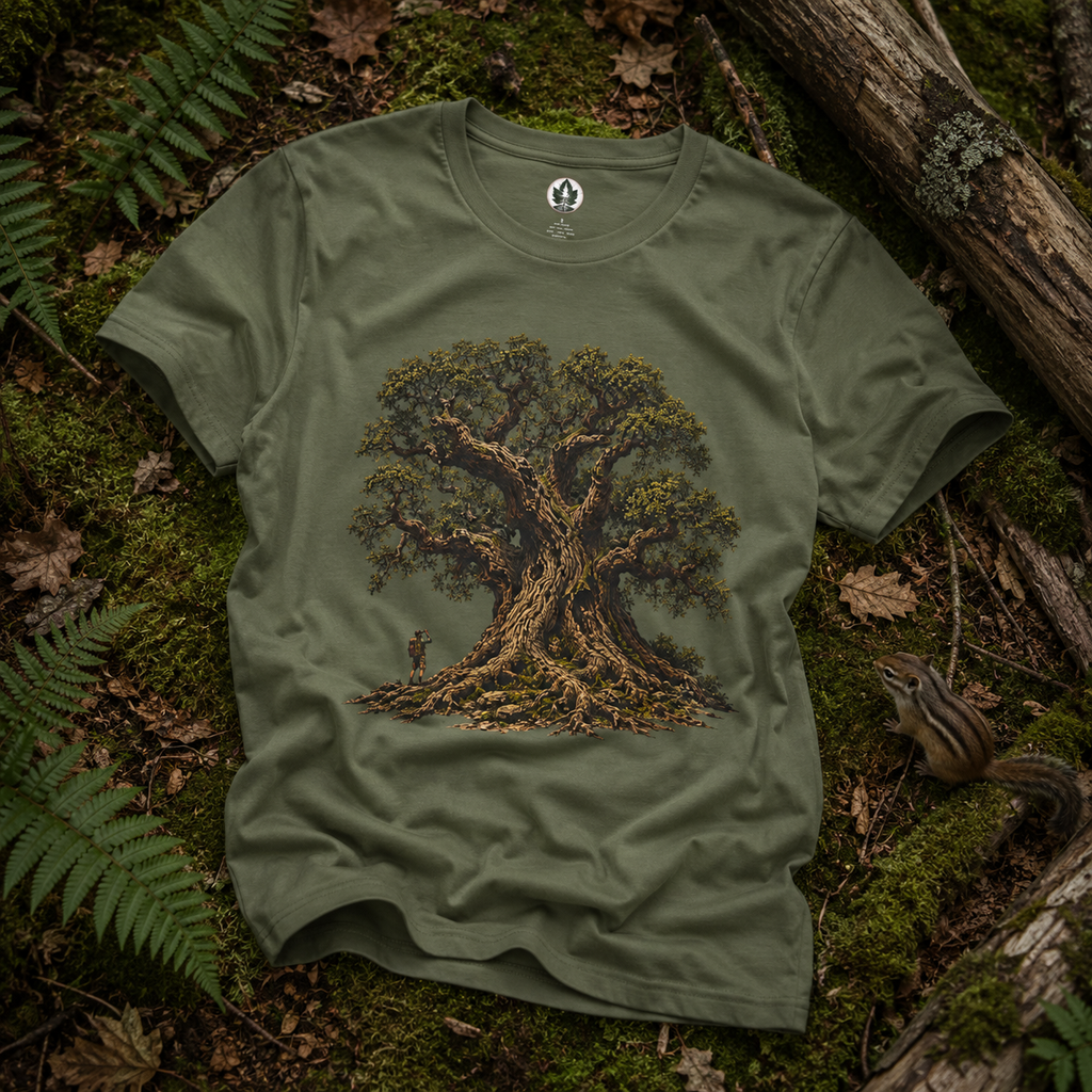 Looking up at Giant Tree Version Two T‑Shirt